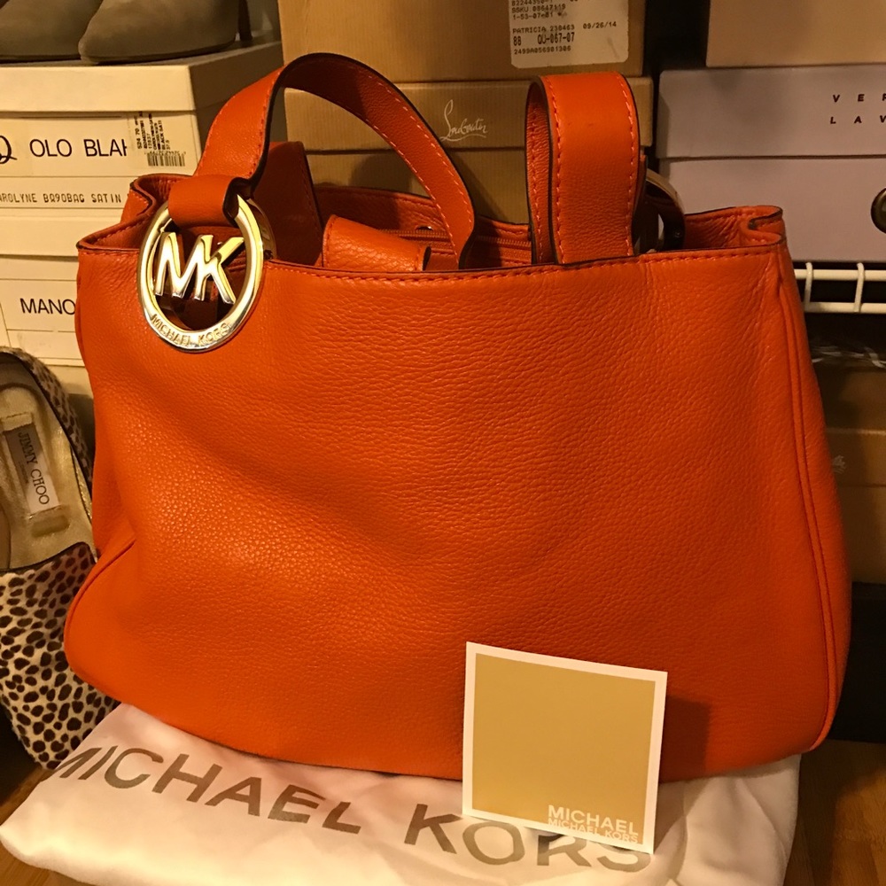 Michael Kors Orange Hobo Bag